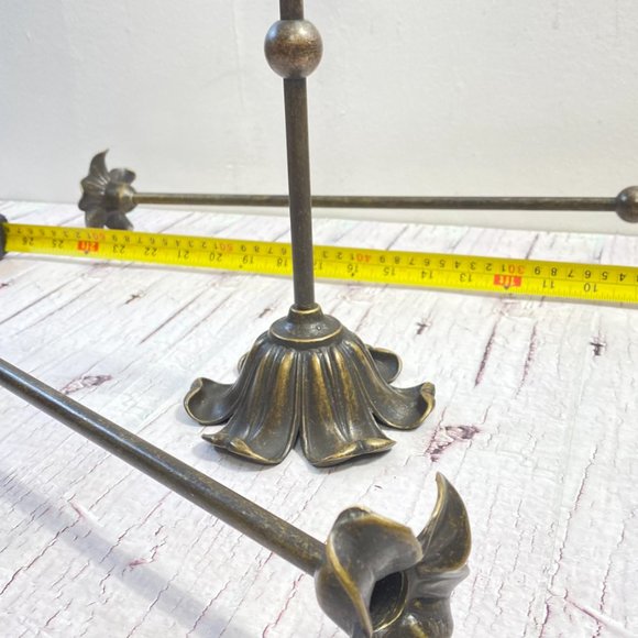Vintage Set of 3 Candlesticks Holder Taper Brass, Candles Holder for Holiday - Picture 6 of 10